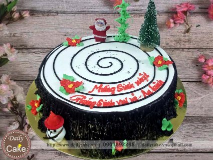 Bánh Giáng sinh hình khúc cây 006