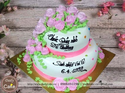 Bánh hai tầng sinh nhật bạn gái 001