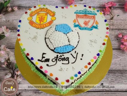 Bánh hình tim in ảnh sinh nhật bạn trai 003