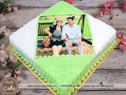 Bánh in ảnh sinh nhật Bố Mẹ