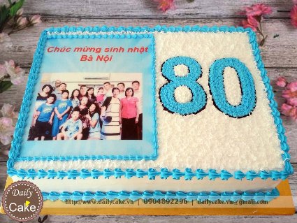 Bánh in ảnh sinh nhật bà nội
