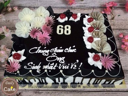 Bánh kem sô cô la sinh nhật Ông