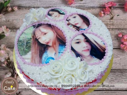 Bánh sinh nhật in ảnh bạn gái 004