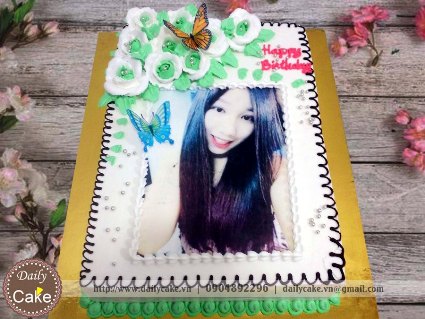 Bánh sinh nhật in ảnh bạn gái 006