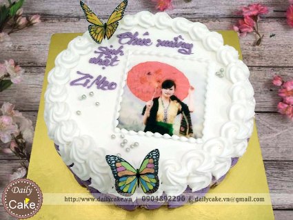 Bánh sinh nhật in ảnh bạn gái 012