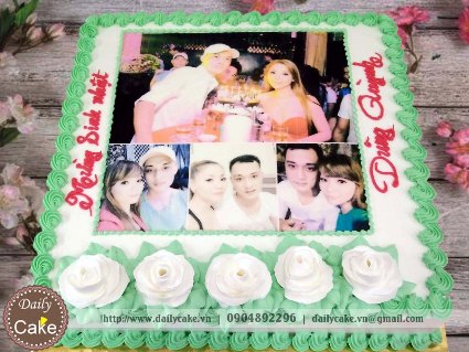 Bánh sinh nhật in ảnh bạn trai 005