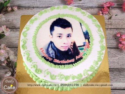Bánh sinh nhật in ảnh bạn trai 006