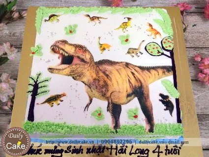 Bánh sinh nhật khủng long 001