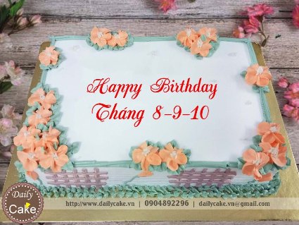 Bánh gato hoa kem tươi 022