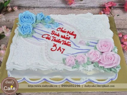 Bánh gato hoa kem tươi 023