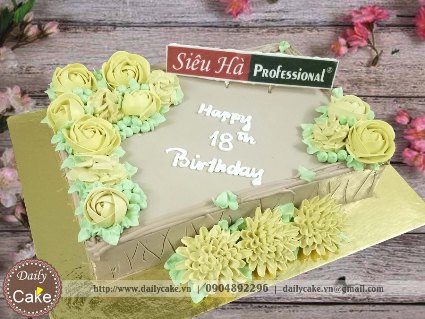 Bánh gato mừng sinh nhật công ty 007