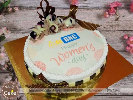 Bánh in ảnh mừng ngày quốc tế phụ nữ 8-3