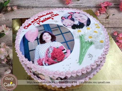 Bánh in ảnh sinh nhật bạn gái 040