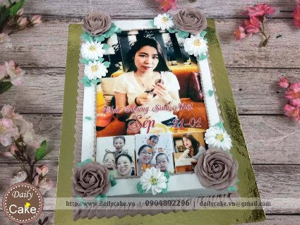 Bánh in ảnh sinh nhật bạn gái 042