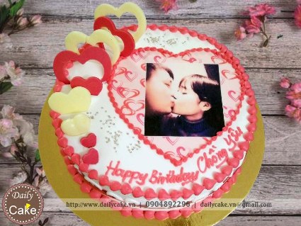 Bánh in ảnh sinh nhật chồng yêu 001