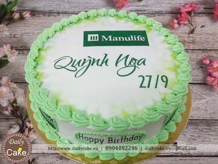 Bánh in ảnh tặng sinh nhật khách hàng