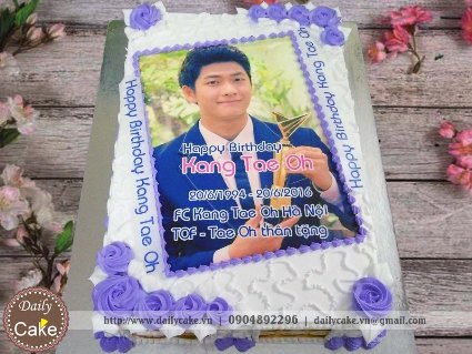 Bánh in ảnh tặng sinh nhật thần tượng 001