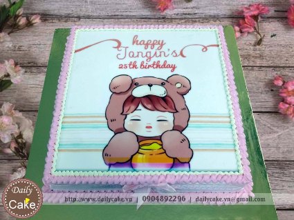Bánh in hình sinh nhật thần tượng Jongin