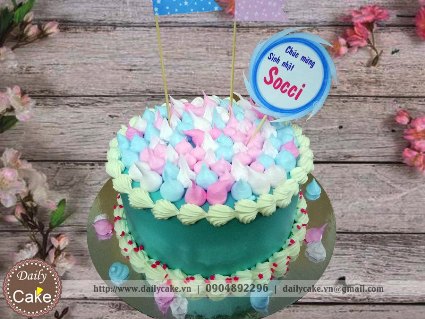 Bánh kem sinh nhật bé gái 001
