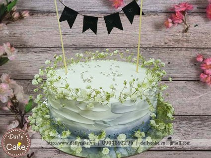 Bánh kem trang trí hoa Baby