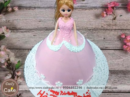 Bánh sinh nhật búp bê barbie 008