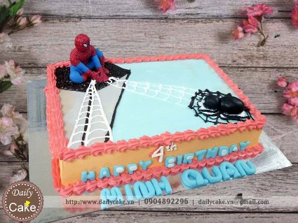 Bánh sinh nhật fondant spiderman 001