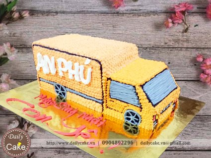 Bánh sinh nhật hình ô tô tải