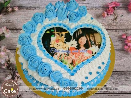 Bánh sinh nhật in ảnh bạn gái 020