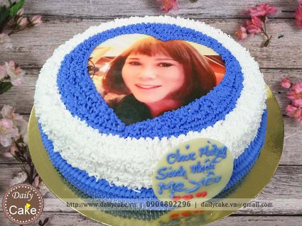 Bánh sinh nhật in ảnh bạn gái 033