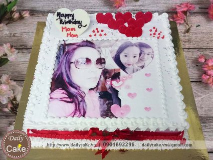 Bánh sinh nhật in ảnh bạn gái 035