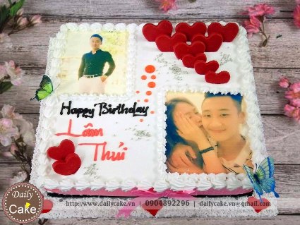 Bánh sinh nhật in ảnh bạn trai 015