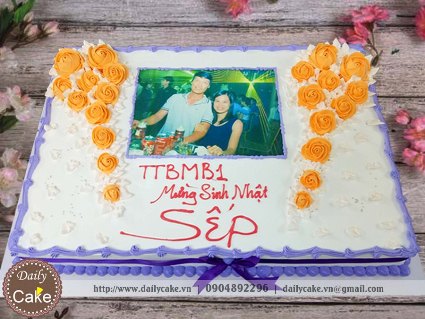 Bánh sinh nhật in ảnh bạn trai 016