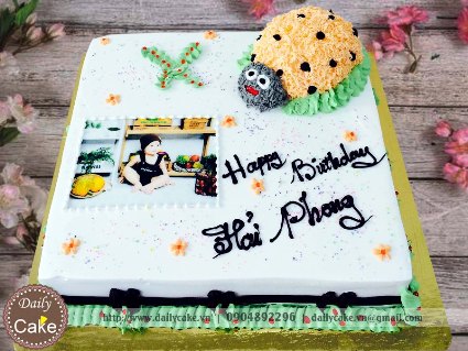 Bánh sinh nhật in ảnh bé trai 008