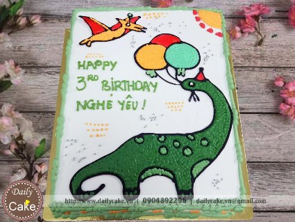 Bánh sinh nhật khủng long 003