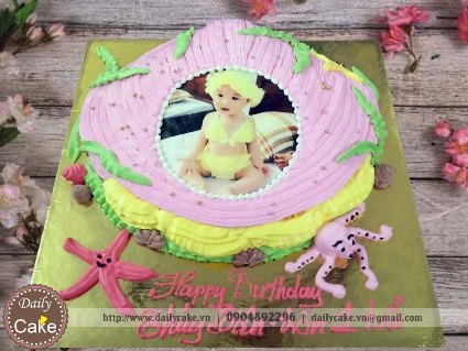 Bánh sinh nhật tạo hình con Sò