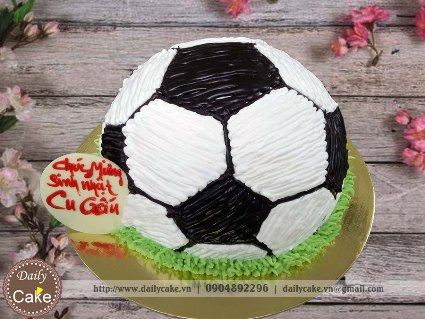 Bánh sinh nhật tạo hình quả bóng đá
