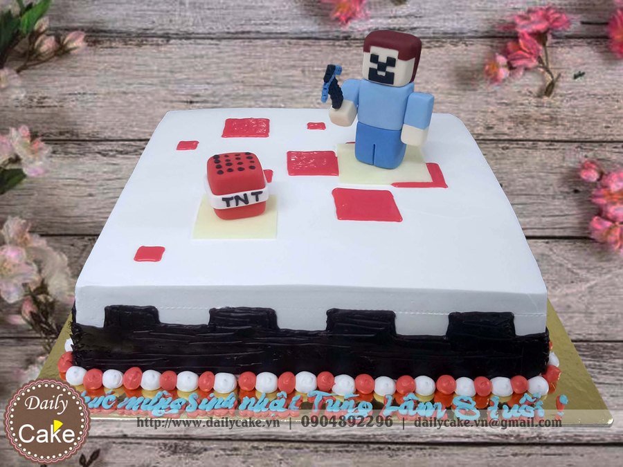 Bánh sinh nhật các nhân vật trong minecraft đẹp nhất cho bé trai 7651   Bánh sinh nhật kỷ niệm
