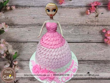 Bánh sinh nhật búp bê elsa 006