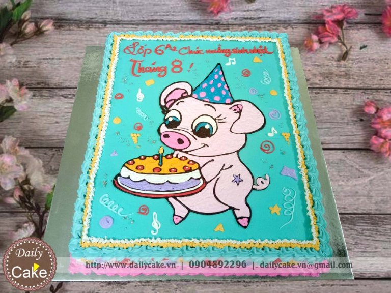 30 Mẫu bánh sinh nhật con heo dễ thương cho người tuổi hợi