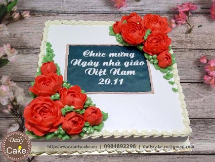 Bánh gato chúc mừng ngày nhà giáo Việt Nam 20-11