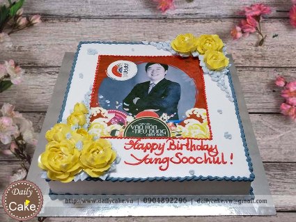 Bánh in ảnh tặng sinh nhật bạn trai