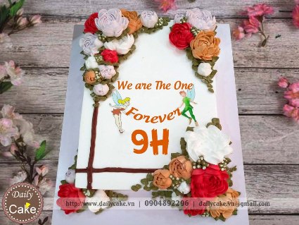 Bánh gato mừng kỷ niệm tập thể lớp 9H