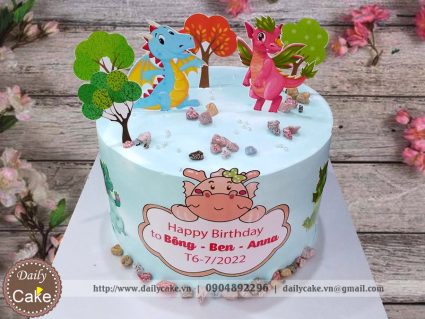 Bánh gato mừng sinh nhật các bé tuổi rồng
