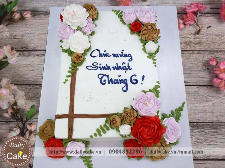 Bánh kem sinh nhật tập thể nhân viên công ty 007