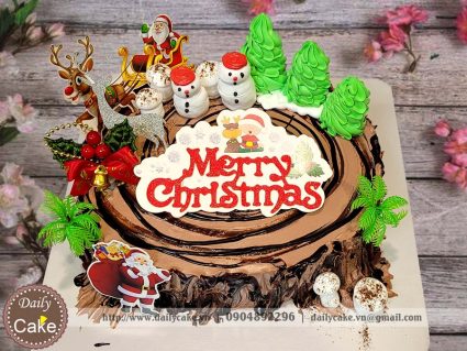 Bánh Giáng sinh hình khúc cây 007