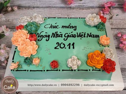 Bánh gato 20-11 tri ân các thầy cô giáo