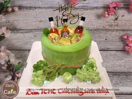 Bánh gato sinh nhật rượu tây ướp đá lạnh