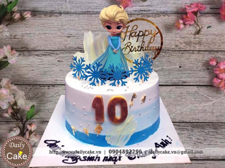 Bánh sinh nhật công chúa tuyết Elsa xinh đẹp