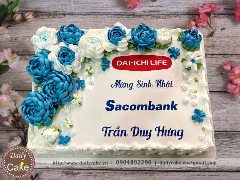 Bánh gato tặng sinh nhật đối tác ngân hàng Sacombank