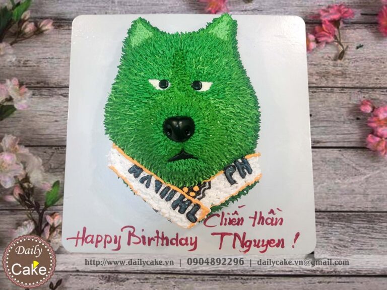 Bánh sinh nhật chú chó meme Cheems hài hước